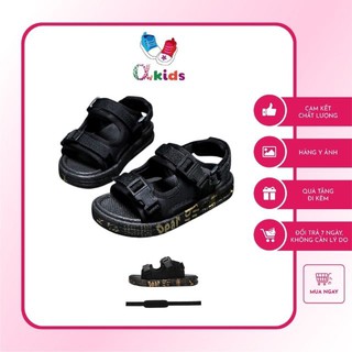 [HÀNG CHÍNH HÃNG] Alpha Kids Dép Sandal Bé Trai Đi Học, Thiết Kế Dép Lê + Quai Hậu 2 In 1  Siêu Nhẹ Cho Bé Từ 5 14 Tuổi