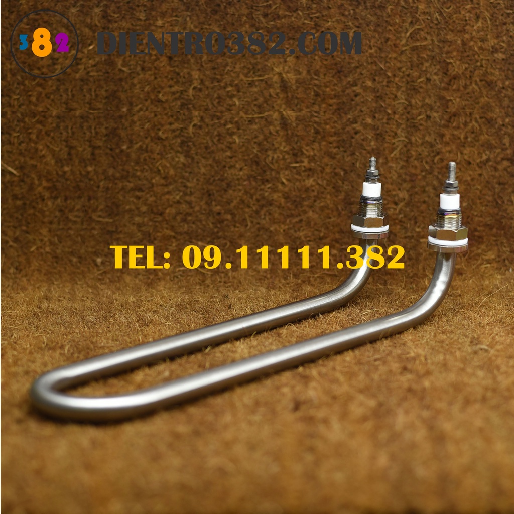 Điện trở chữ U quỳ công suất 1kw, 1.5kw, 2kw, 2.5kw, 3kw, 4kw, mây so nhiệt chữ U chân cong cho nồi phở - Điện trở 382