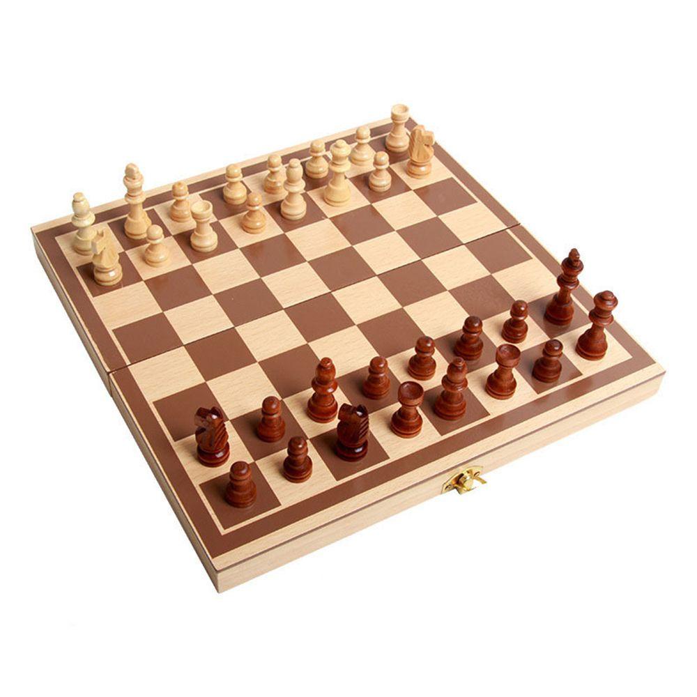 Bộ Bàn Cờ Vua Bằng Gỗ Gấp Gọn Tiện Lợi REBUY1