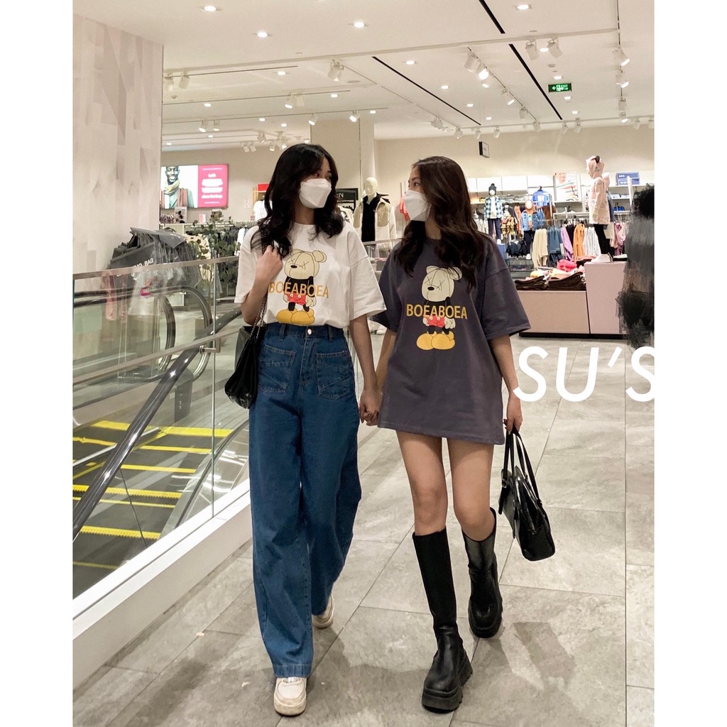 Áo thun in hình gấu kèm chữ BOEA BOEA A2179 SUSTORE