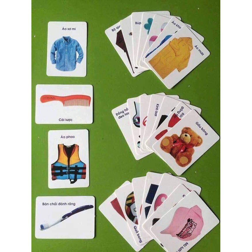 Bộ Thẻ Học Song Ngữ Thông Minh Flashcard 16 Chủ Đề 416 Thẻ