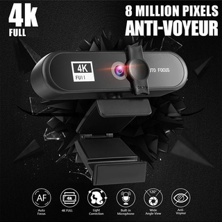 (Hàng Mới Về) Webcam Cho Máy Tính Hd 1k / 2k / 4k Kèm Micro