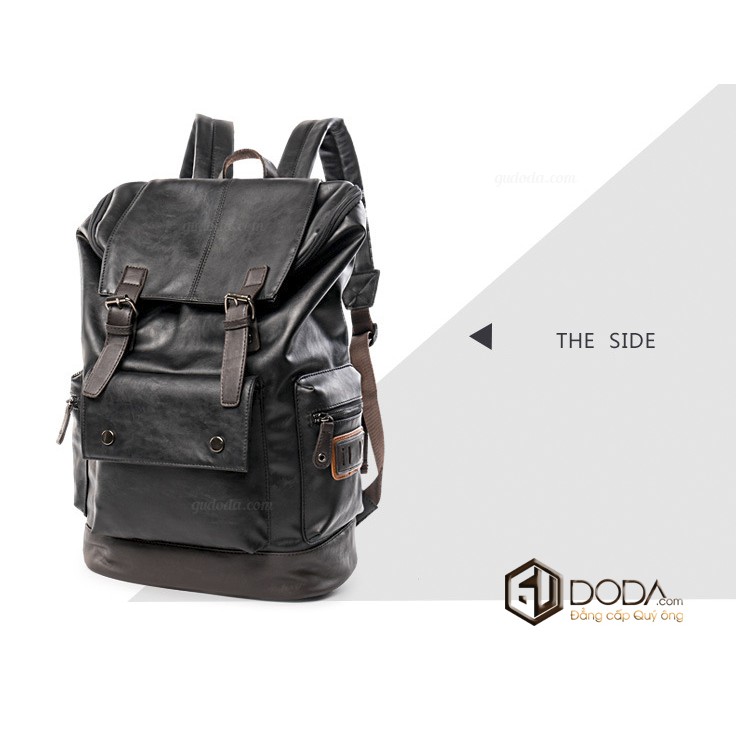 Balo Da Nam - Balo Da Hàn Quốc GU6605 w9830 Chất Liệu Da Cao Cấp Chống Nước Thời Trang 2019