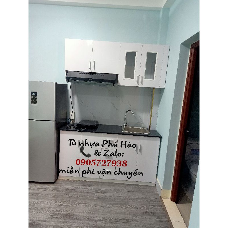 tủ bếp cho căn hộ cho thuê nhựa đài Loan FREESHIP TP HCM