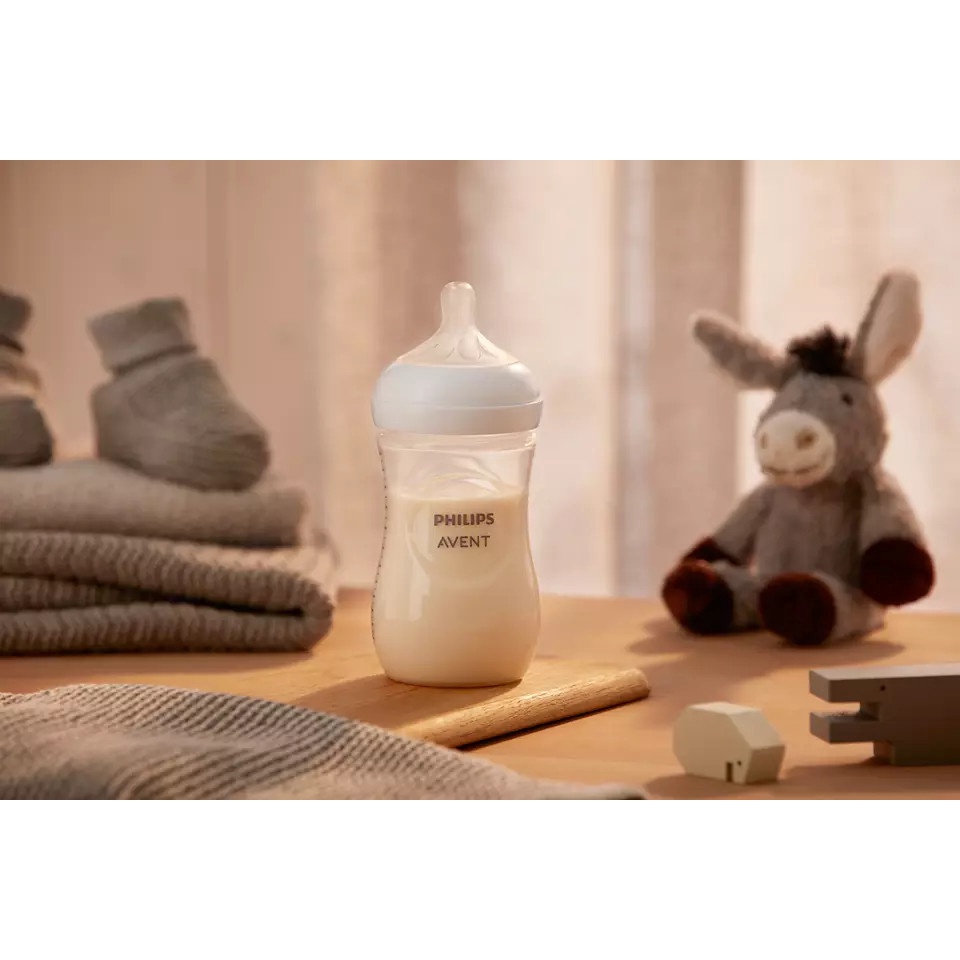 Bình sữa Avent Natural 125 260 330ml Mã mới 2021 [Được chọn núm 0 -&gt; Y][Cam kết chính hãng] GIMOVI phân phối chính hãng