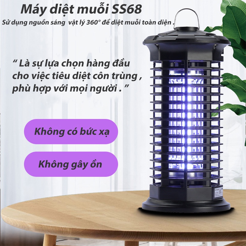 Đèn bắt muỗi, diệt côn trùng chuyên dụng SeaSy SS68 thiết kế tích hợp đèn ngủ, an toàn sử dụng