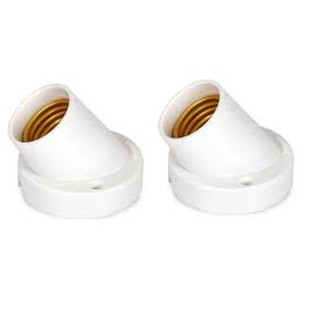 2 Đui đèn xéo tiêu chuẩn gắn tường E27