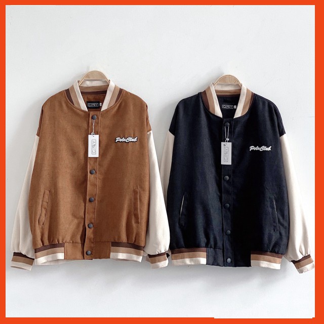 Áo Khoác Nhung Bomber Poloclub | Bomber Da Lộn 2 lớp | Chất Đẹp | HotTrend 2021 | BigBuy360 - bigbuy360.vn