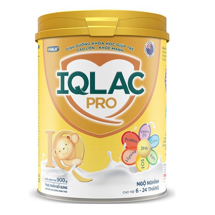 Sữa Bột IQLAC PRO Ngộ Nghĩnh Lon 900G