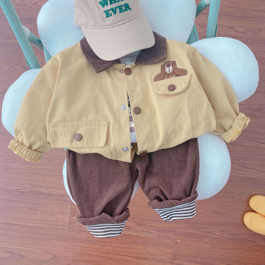 Set Đồ Vest Phong Cách Thời Trang Xuân Thu 2022 Cho Bé Trai