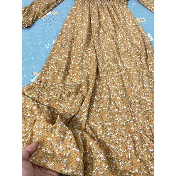 Váy voan hoa nhí tay dài Freesize