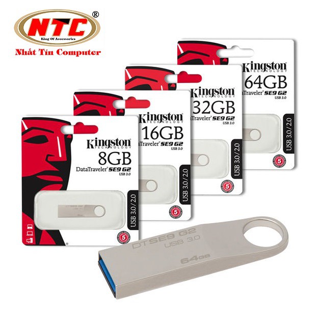 USB 3.0 Kingston DataTraveler SE9 G2 64GB (Bạc)