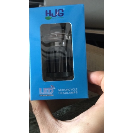 Đèn bi cầu H4 mini chính hãng pha trắng - cos vàng