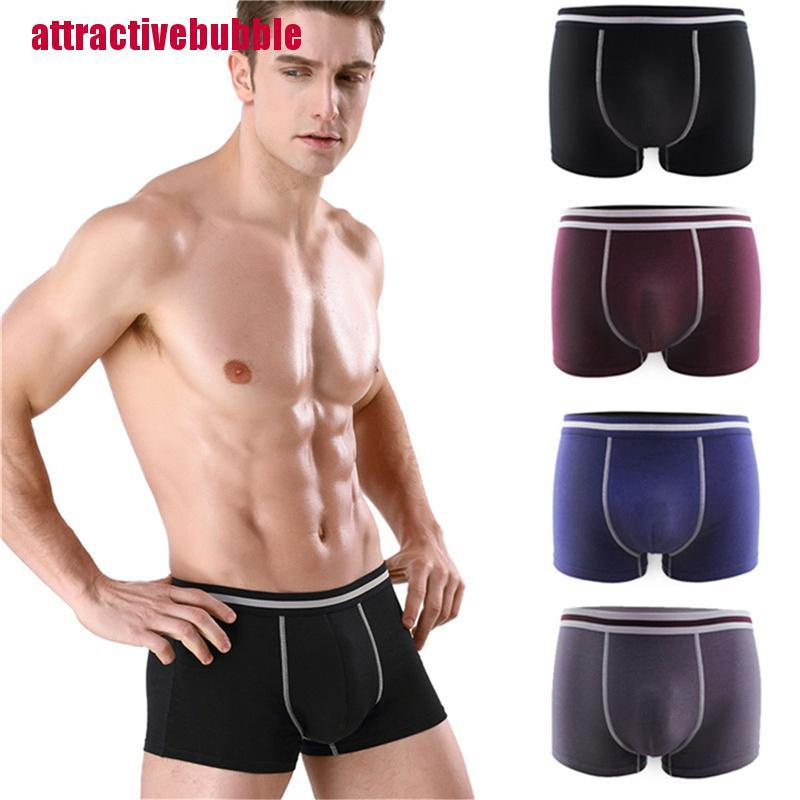 [abubbleVN]Men's Boxer Underwear Homme Underpants Panties Breathable U Convex Pouch Short