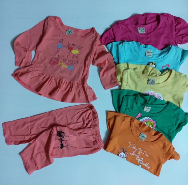 Bộ Dài Tay Bé Gái 8-25kg Cotton 4 Chiều Xuất khẩu