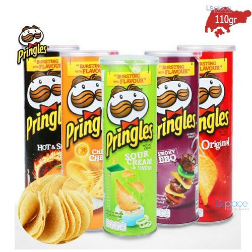 (7 vị) Khoai tây chiên Pringles hộp 107gr