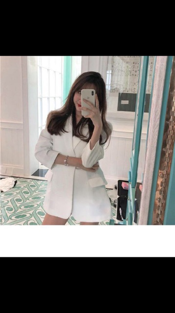 ORDER -Áo blazer trắng dài tay hàng Quảng châu | BigBuy360 - bigbuy360.vn