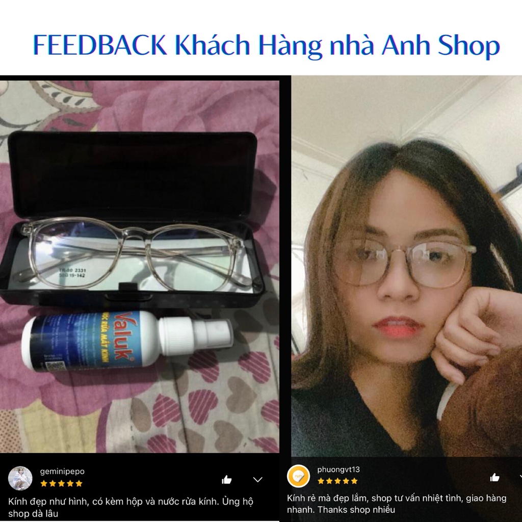 Gọng kính tròn bầu nhựa dẻo nhiều màu sắc 2331