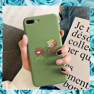 Iphone ốp lưng chống sốc Spider Man vs Iron Man