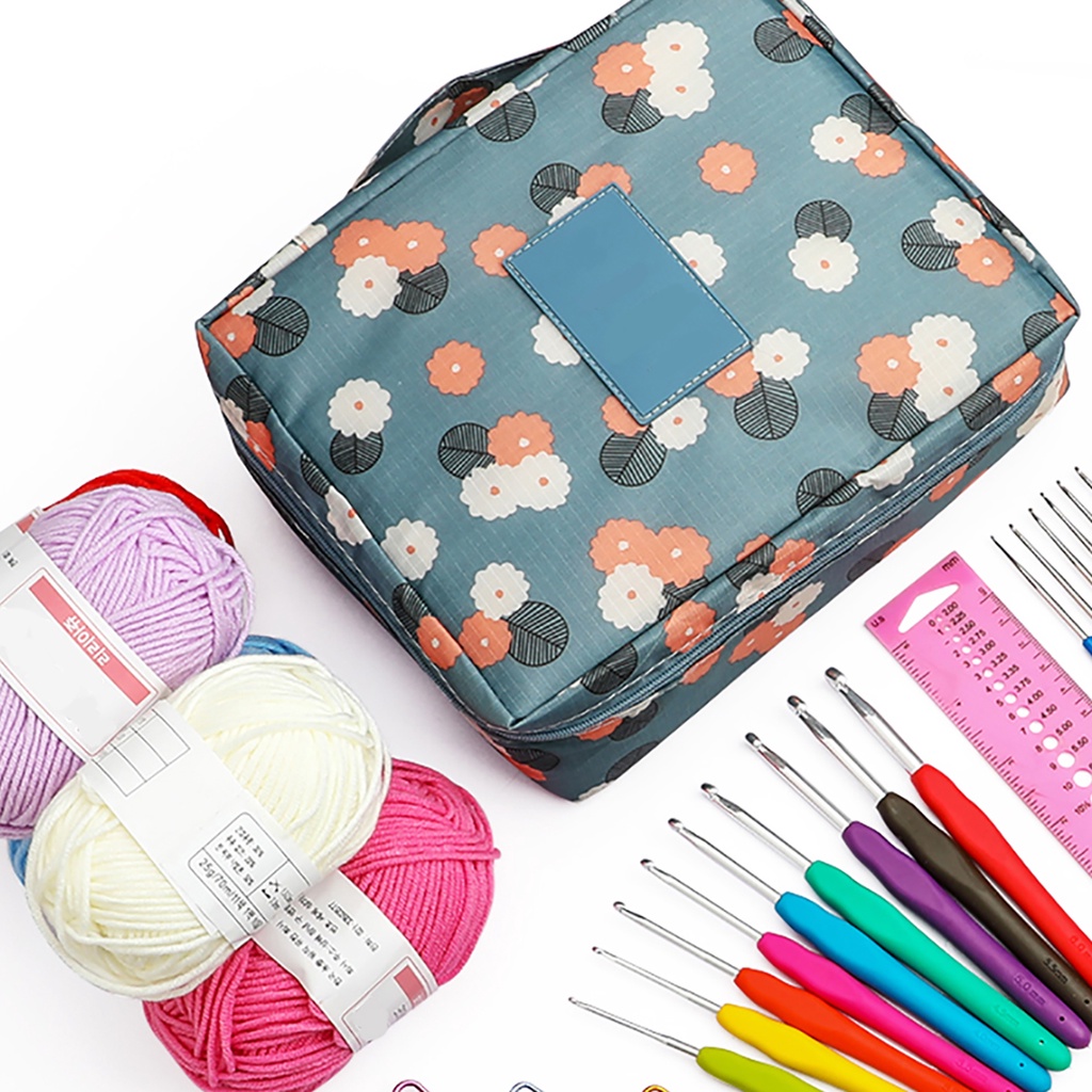 Bộ móc đan len bằng vải oxford 600D tiện dụng