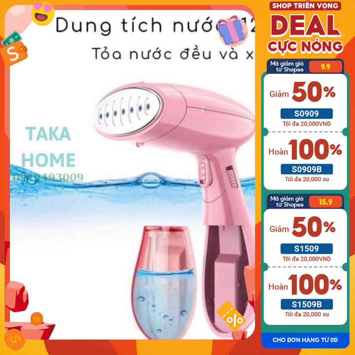 Bàn ủi hơi nước, Bàn là hơi nước cầm tay gấp gọn cao cấp Sokany bàn ủi mini du lịch LỖI 1 ĐỔI 1 TAKA HOME