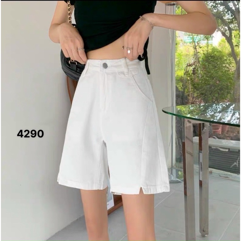 FREESHIP Quần Short Ngố Jeans Trắng Ms 4290