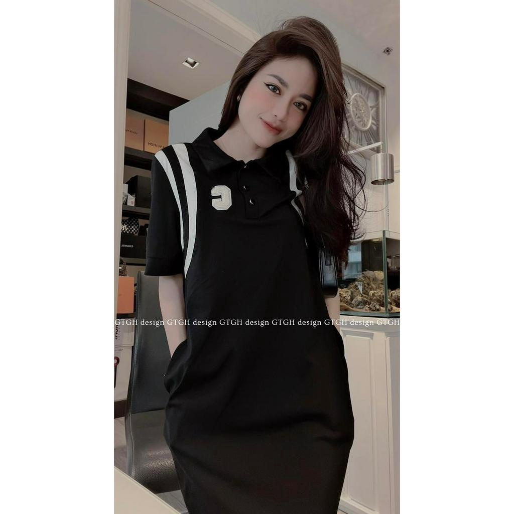 Siuu phẩm váy suông polo chữ C so hott hàng QC