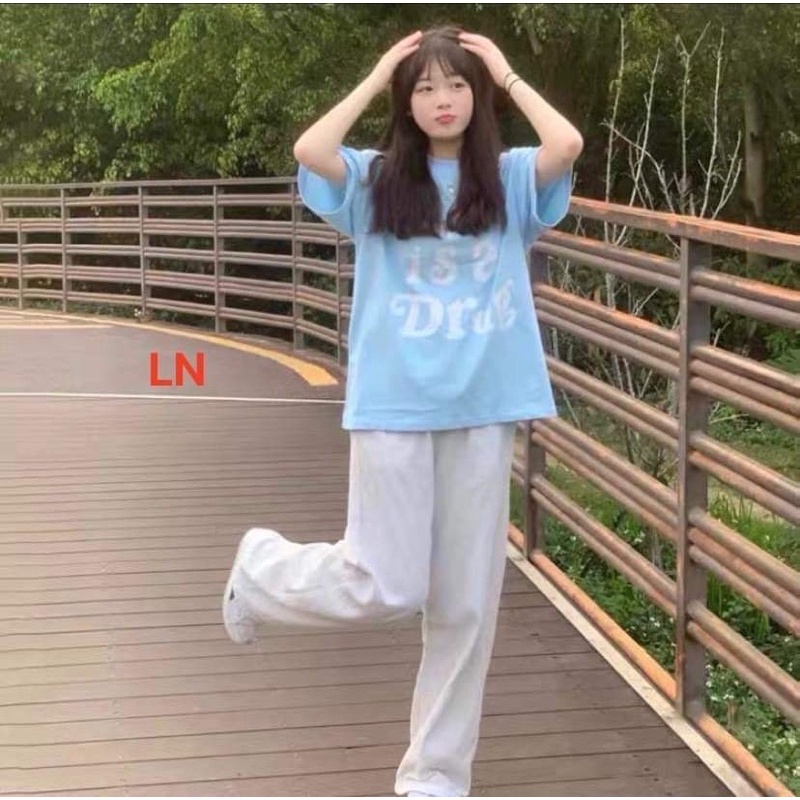 Sét áo Drug + quần trắng TH6