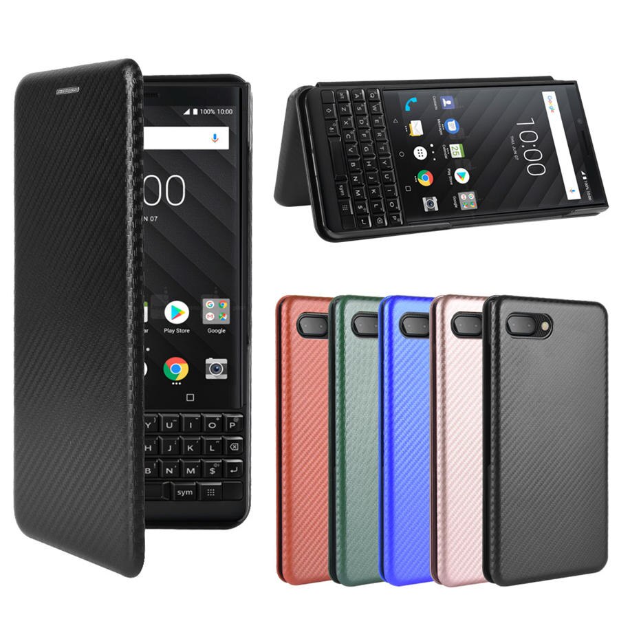 Bao da nắp gập nam châm cho Blackberry Key2