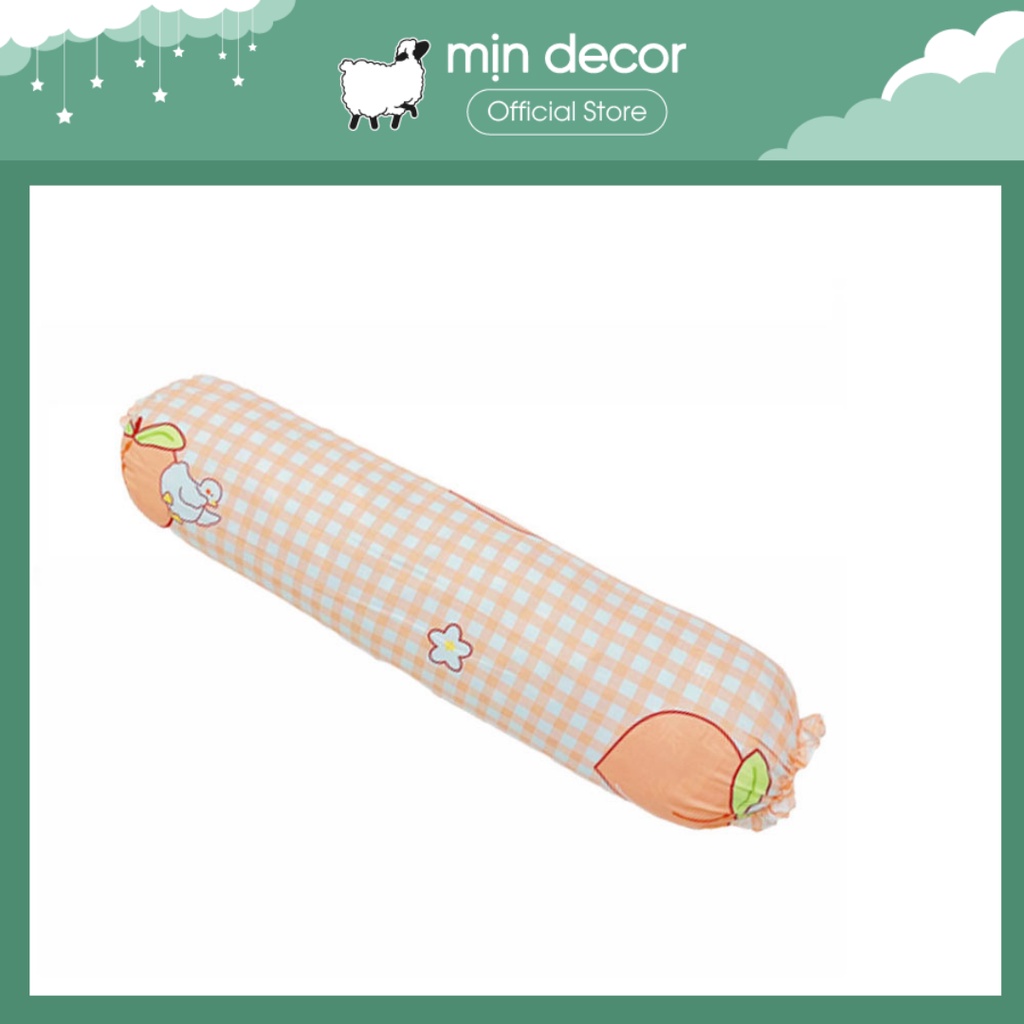 Vỏ gối ôm dây kéo, áo gối ôm cotton 3D 35x110cm thoáng mát mềm mịn đa dạng mẫu mã