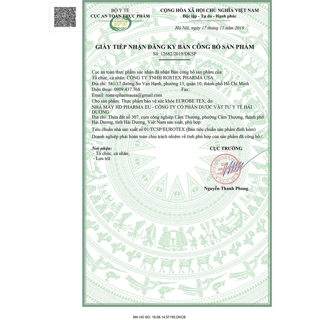 Siro EUROBE TEX Bổ sung chất xơ hòa tan, hỗ trợ tiêu hóa, giúp nhuận tràng, giảm tình trạng táo bón