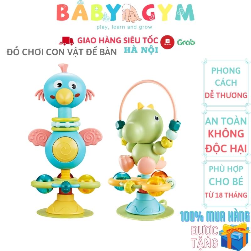 Đồ chơi để bàn hỗ trợ dỗ dành bé ăn dặm, an toàn, dễ thương, có đế hút cố định trên bề mặt nhẵn - BABYGYM