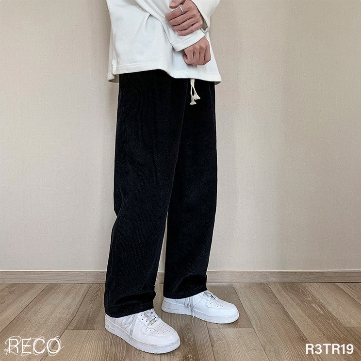 Quần vải nam Hàn Quốc cao cấp dáng rộng Trousers Loose R3TR19