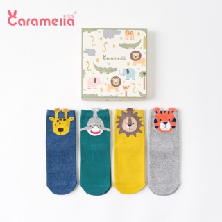 Set 4 tất trẻ em CARAMELLA thú cưng