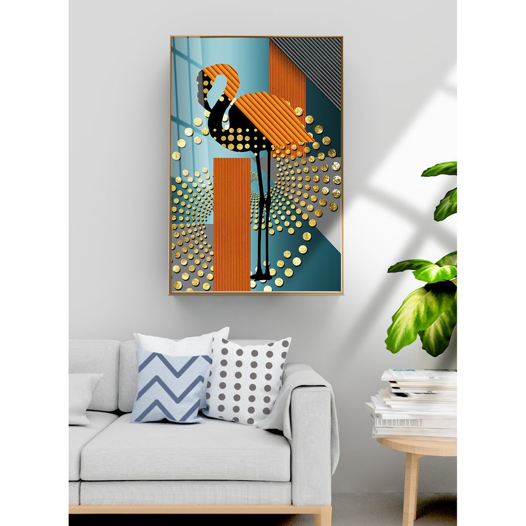 TRANH TREO TƯỜNG  CỠ ĐẠI - GIÁ RẺ KÈM KHUNG -PHONG CÁCH BẮC ÂU TRỪU TƯỢNG- MELYHOME- TB3FGC63