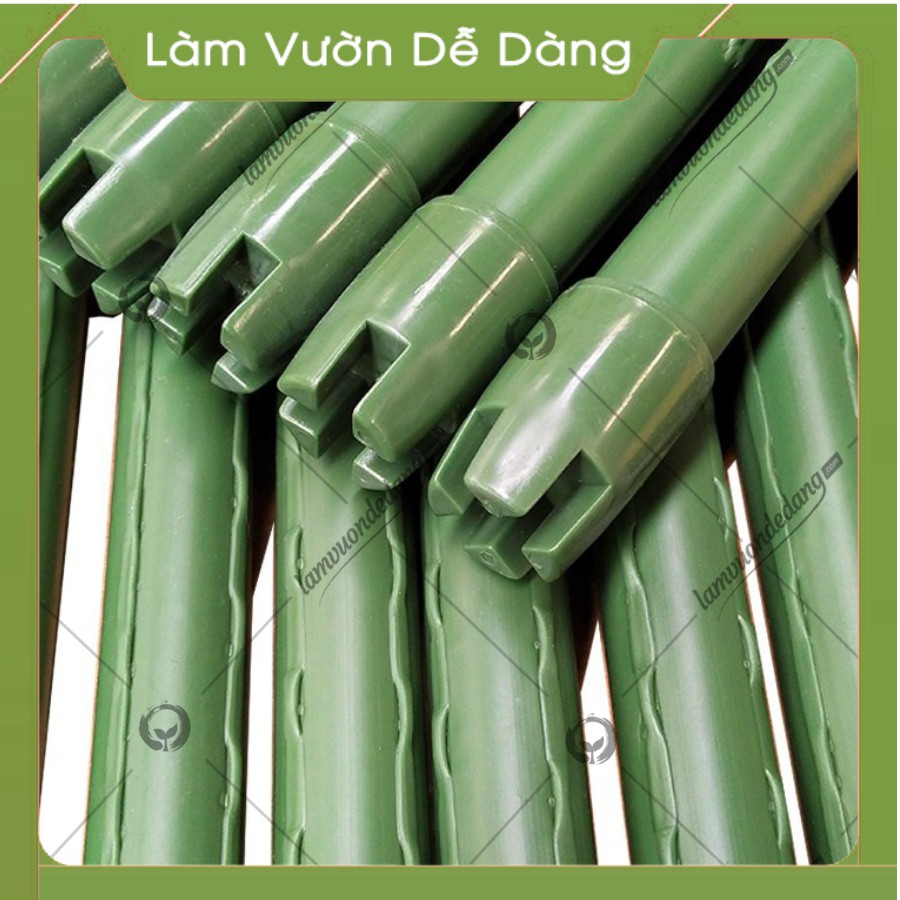 COMBO 5 Ống Thép Bọc Nhựa (Phi 8mm - Dài 180cm)Dùng làm Khung Đỡ,Giá Đỡ Hoa Hồng Leo,Giàn Leo Bầu Bí Mướp,Khung cây thép