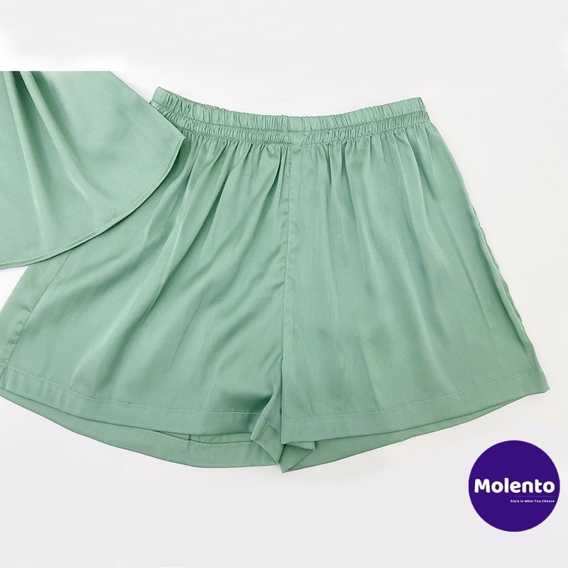 Bộ ngủ 2 dây lụa satin cao cấp, bộ pijama lụa mặc nhà thoải mái | BigBuy360 - bigbuy360.vn