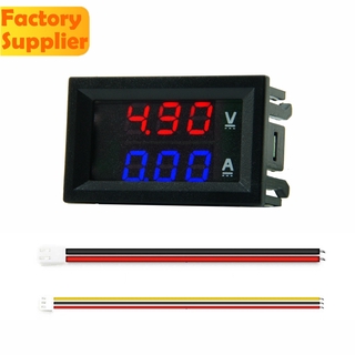 NEW DC 100V 50A Dual Red và Blue LED Ampe kế Vôn kế kỹ thuật số Ampe kế Ready Stock