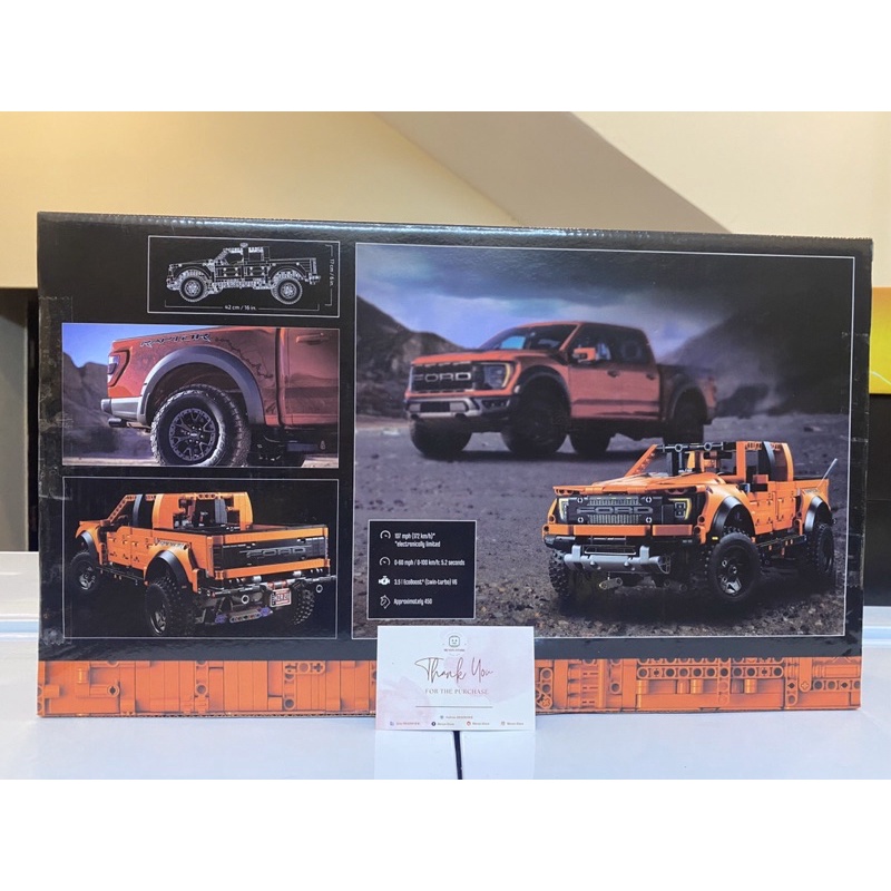Đồ chơi lắp ráp Technic 55355 42126 Mô hình Xe Ford Raptors F-150 Pickup Truck Racing Car - Xếp hình thông minh