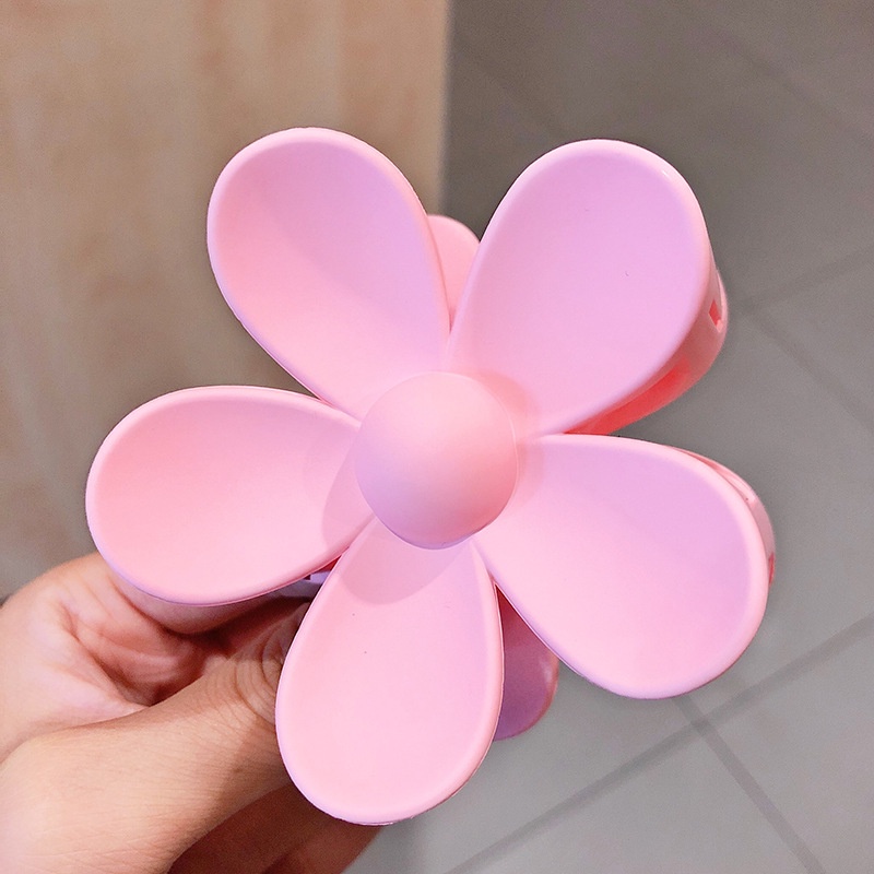 Kẹp Tóc Nhựa Hình Bông Hoa Màu Sắc Ngọt Ngào Dễ Thương