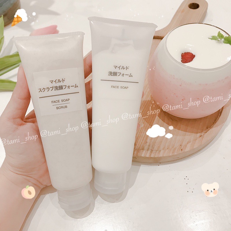 SỮA RỬA MẶT MUJI FACE SOAP / FACE SCRUB SOAP