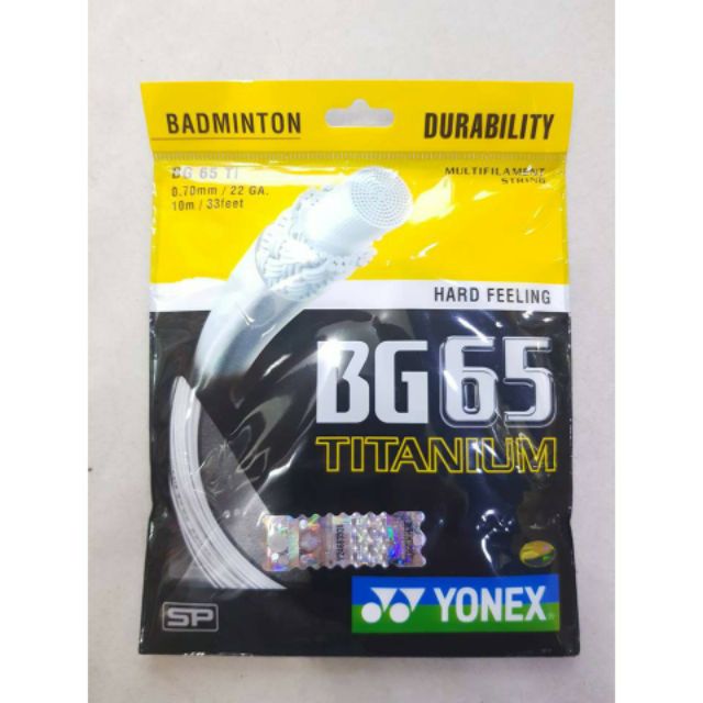 Dây căng vợt Yonex BG 65 ti Chính hãng 3 tem, hỗ trợ đan dây lên vợt