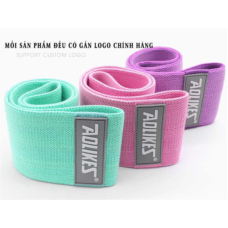 Dây Mini Band Đàn Hồi Kháng Lực Tập Mông Chân Đùi Aolikes Siêu Bền Chính Hãng