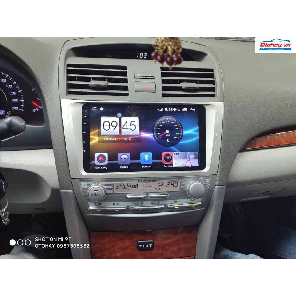 Màn hình DVD Android xe Camry 2008-2012,cắm sim 4G,wifi,RAM 2GB,ROM 32GB.Gói combo 3 trong 1