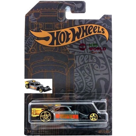 Xe mô hình Hot Wheels Satin &amp; Chrome Series 2019 Aristo Rat GHN97.