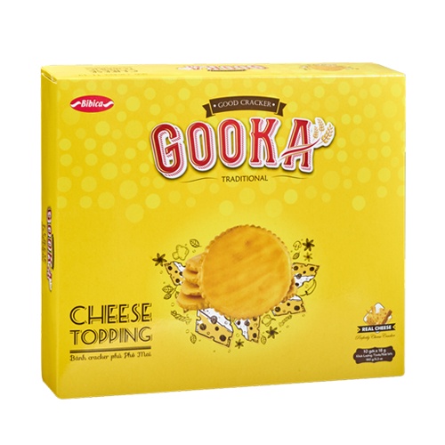 Bánh Gooka Cracker phủ Phô mai - BIBICA