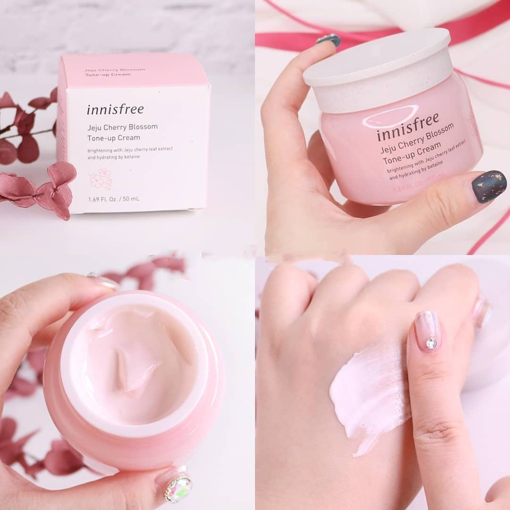 CHUẨN HÀNG AUTH  Sample kem dưỡng Innisfree Jeju Cherry Blossom Cream 1ml  FREE SHIP TOÀN QUỐC