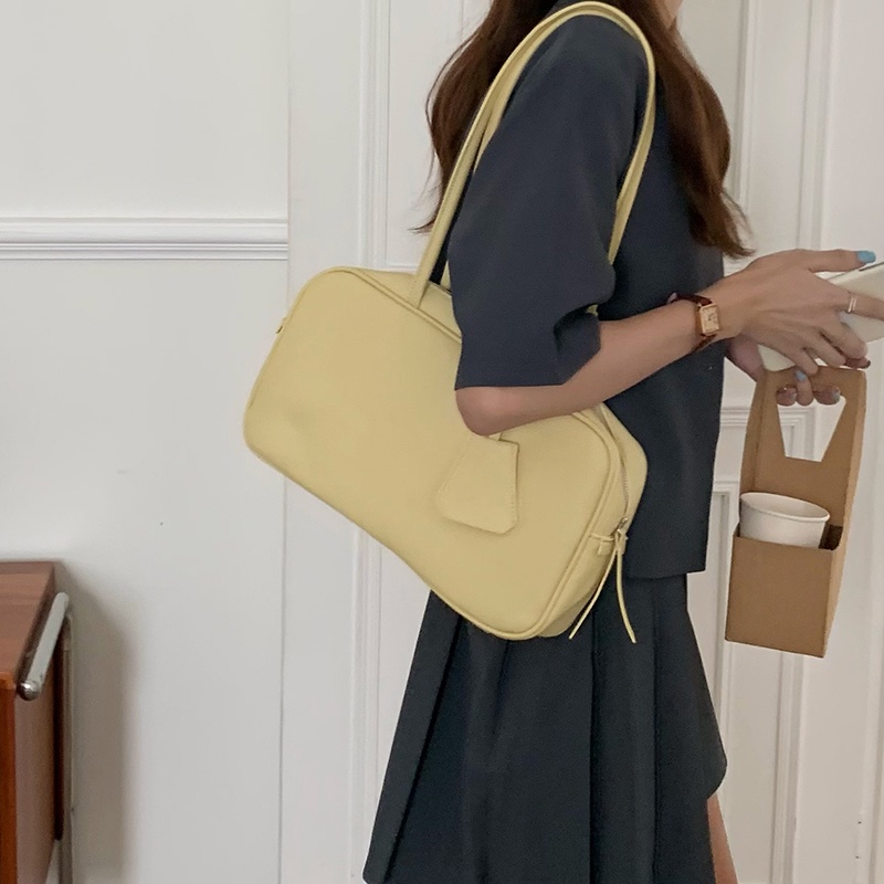 Túi Đeo Vai Cỡ Lớn Có Khóa Kéo Phong Cách Hàn Quốc Thời Trang Cho Nữ