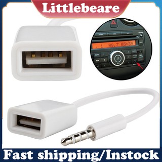 Cáp Chuyển Đổi Âm Thanh Đầu Usb Sang 3.5mm Cho Xe Hơi
