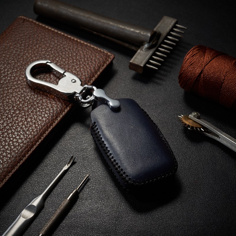 bao da ô tô Kia K3 / Cerato / Sorento 2015 / 2017 dạng hộp da bò nappa xanh đen